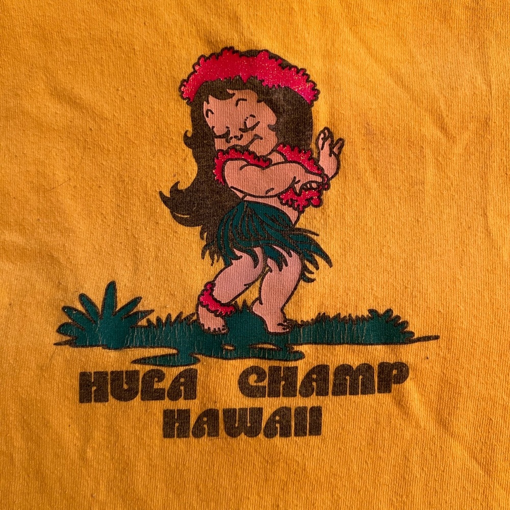 Vintage kids Hawaiian hula champ t shirt